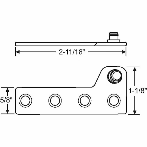 SNAP-STUD BRACKET (TRUTH RH), Strybuc, Mfr#: 39-461